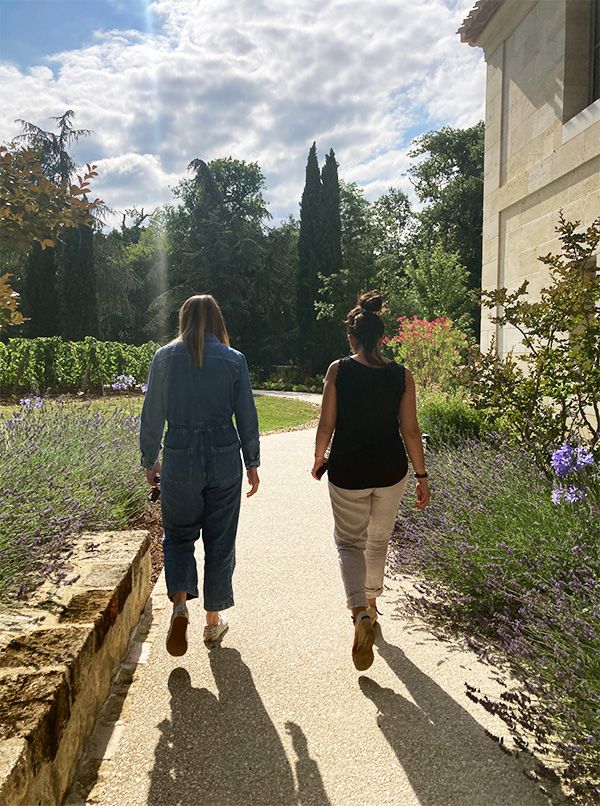 Visite des jardin de Troplong Mondot