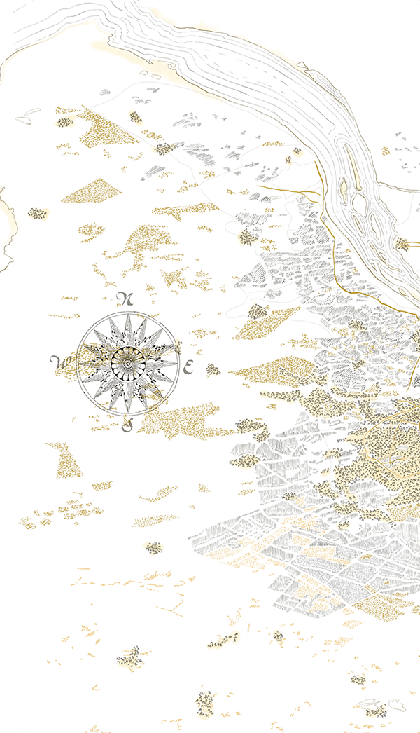 Illustration d'une carte précise de Bordeaux